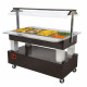 BUFFET CHAUFFANT BAIN- MARIE 4XGN1/1H150 BOIS WENGE DIAMOND