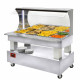 BUFFET CHAUFFANT MURAL BAIN-MARIE 4X1/1H150 BOIS BLANC DIAMOND