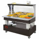 BUFFET CHAUFFANT MURAL BAIN-MARIE  4X1/1H150 BOIS WENGE DIAMOND