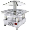 ILOT BUFFET CHAUFFANT BAIN-MARIE 4X1/1H150 BOIS BLANC DIAMOND dans BUFFET BAIN MARIE