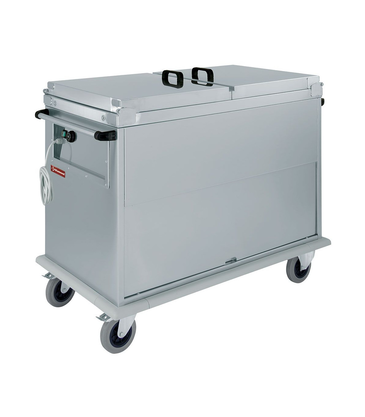 CHARIOT BAIN-MARIE 3XGN1/1 COUVERCLE -ARMOIRE PORTE BASCULANTE DIAMOND dans BAIN-MARIE