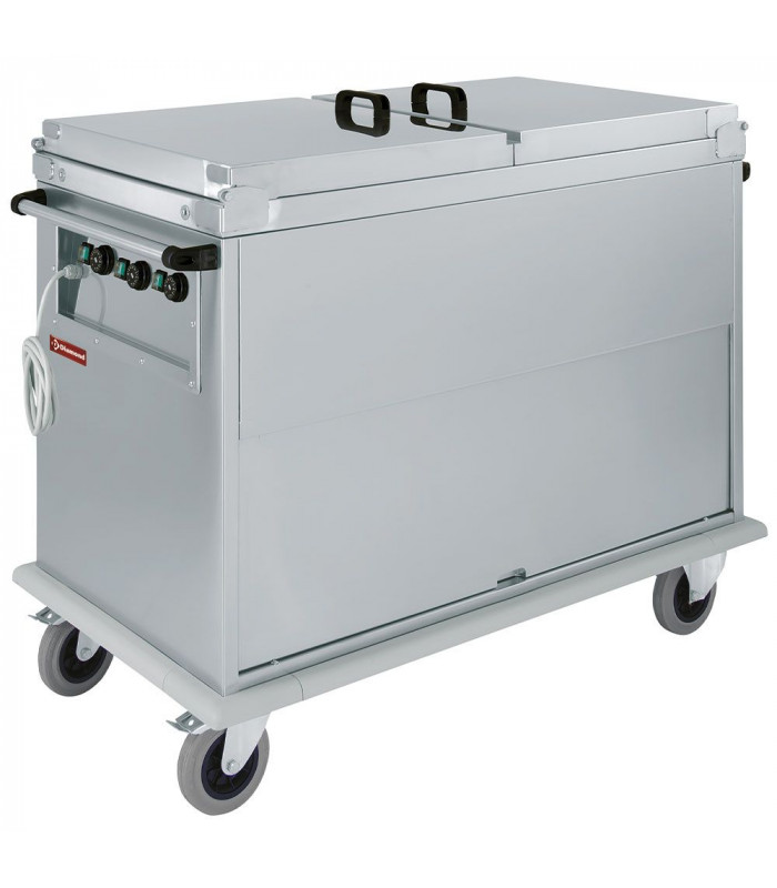 CHARIOT BAIN-MARIE 3XGN1/1 COUVERCLE - ARMOIRE PORTE BASCULANTE DIAMOND dans BAIN-MARIE