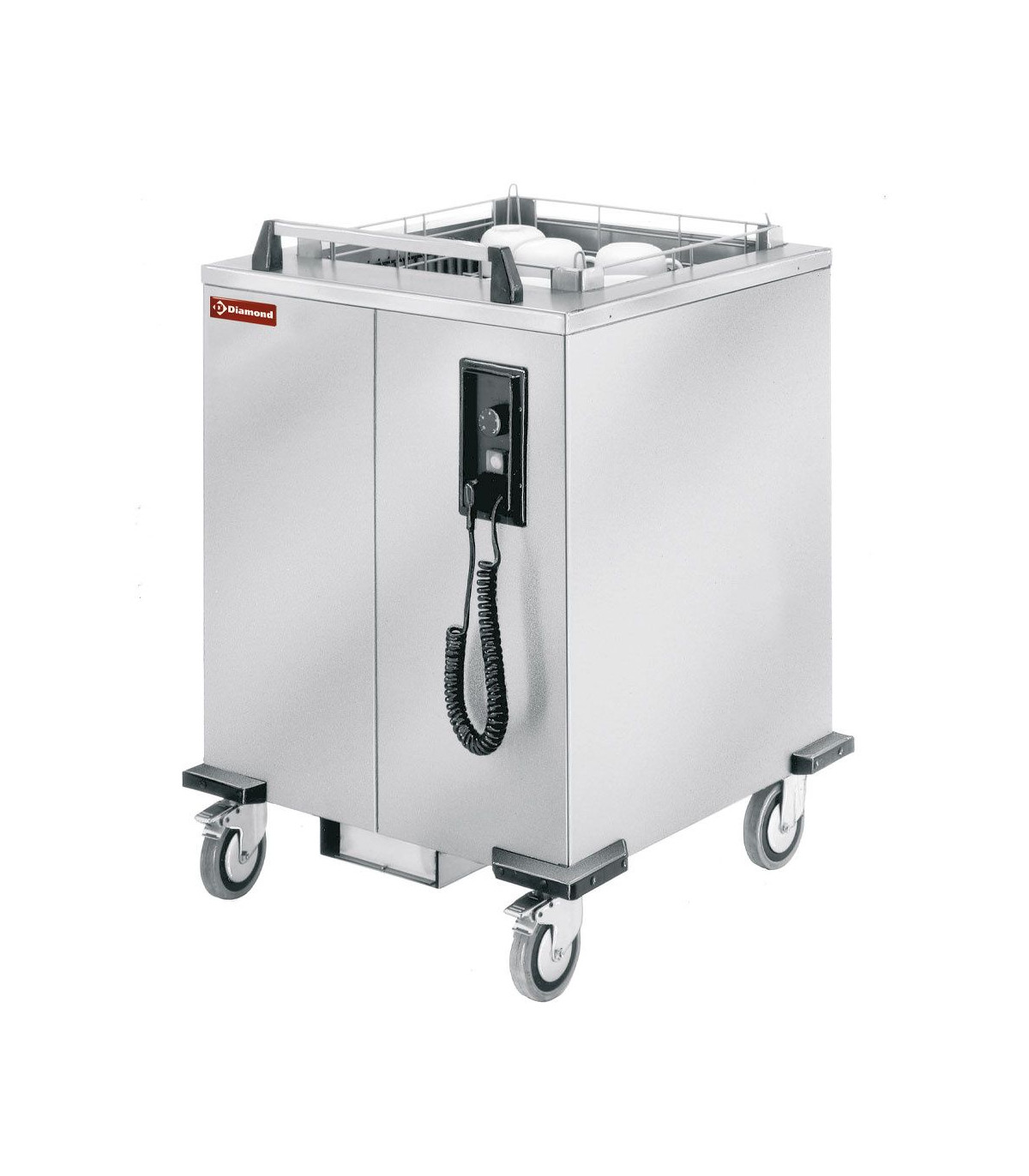 CHARIOT A RESSORTS CHAUFFE A PAN.500X500 MM DIAMOND dans CHAUFFE ASSIETTES