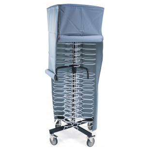 CHARIOT POUR 96 ASSIETTES Ø 230 MM DIAMOND dans ETAGERE PORTE ASSIETTE
