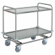 CHARIOT DE SERVICE 2 NIVEAUX + PROTECTION  DIAMOND