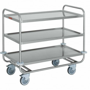 CHARIOT DE SERVICE 3 NIVEAUX + PROTECTION  DIAMOND dans CHARIOT DE DEBARRASSAGE
