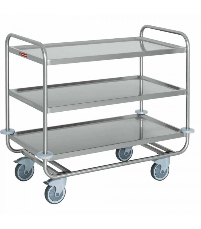CHARIOT DE SERVICE 3 NIVEAUX + PROTECTION  DIAMOND dans CHARIOT DE DEBARRASSAGE