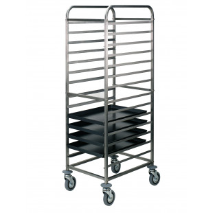 ECHELLE A PLATINES INOX 14NIV DIAMOND dans CHARIOT ECHELLE
