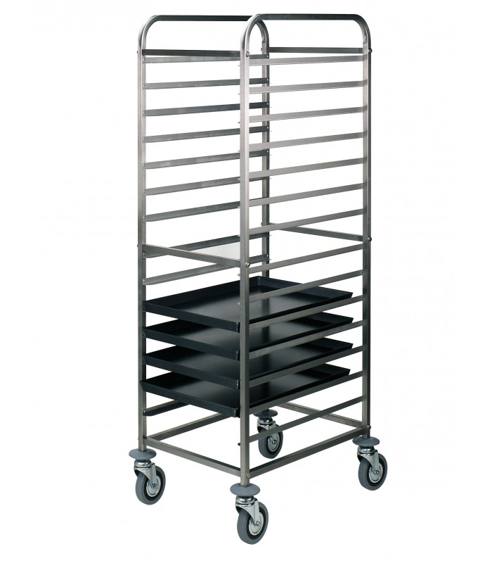 ECHELLE A PLATINES INOX 14NIV DIAMOND dans CHARIOT ECHELLE