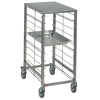 ECHELLE A PLATINES 7XGN1/1- ESP.75MM+TOP INOX DIAMOND dans CHARIOT ECHELLE