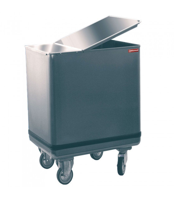 TREMIE SUR ROUES EN INOX 125LT DIAMOND dans CHARIOT DE DEBARRASSAGE