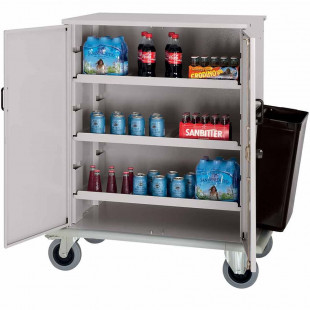 CHARIOT A REMPLISSAGE FERME POUR MINIBARS DIAMOND dans CHARIOT DE DEBARRASSAGE