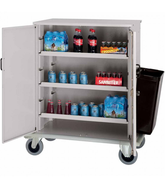 CHARIOT A REMPLISSAGE FERME POUR MINIBARS DIAMOND dans CHARIOT DE DEBARRASSAGE