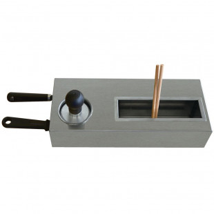 CREPIERE GAZ 2 PLAQUES Ø400MM DIAMOND dans CREPIERE