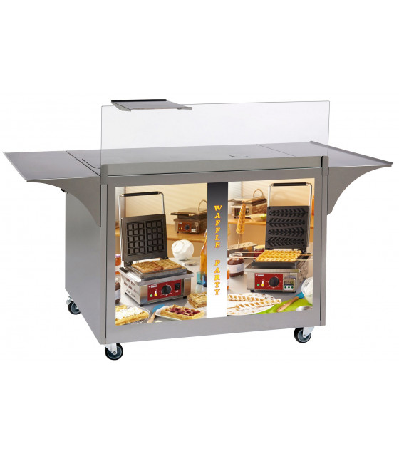 CHARIOT STAND COMPTOIR GAUFRES CUISIMAT dans STAND DE VENTE