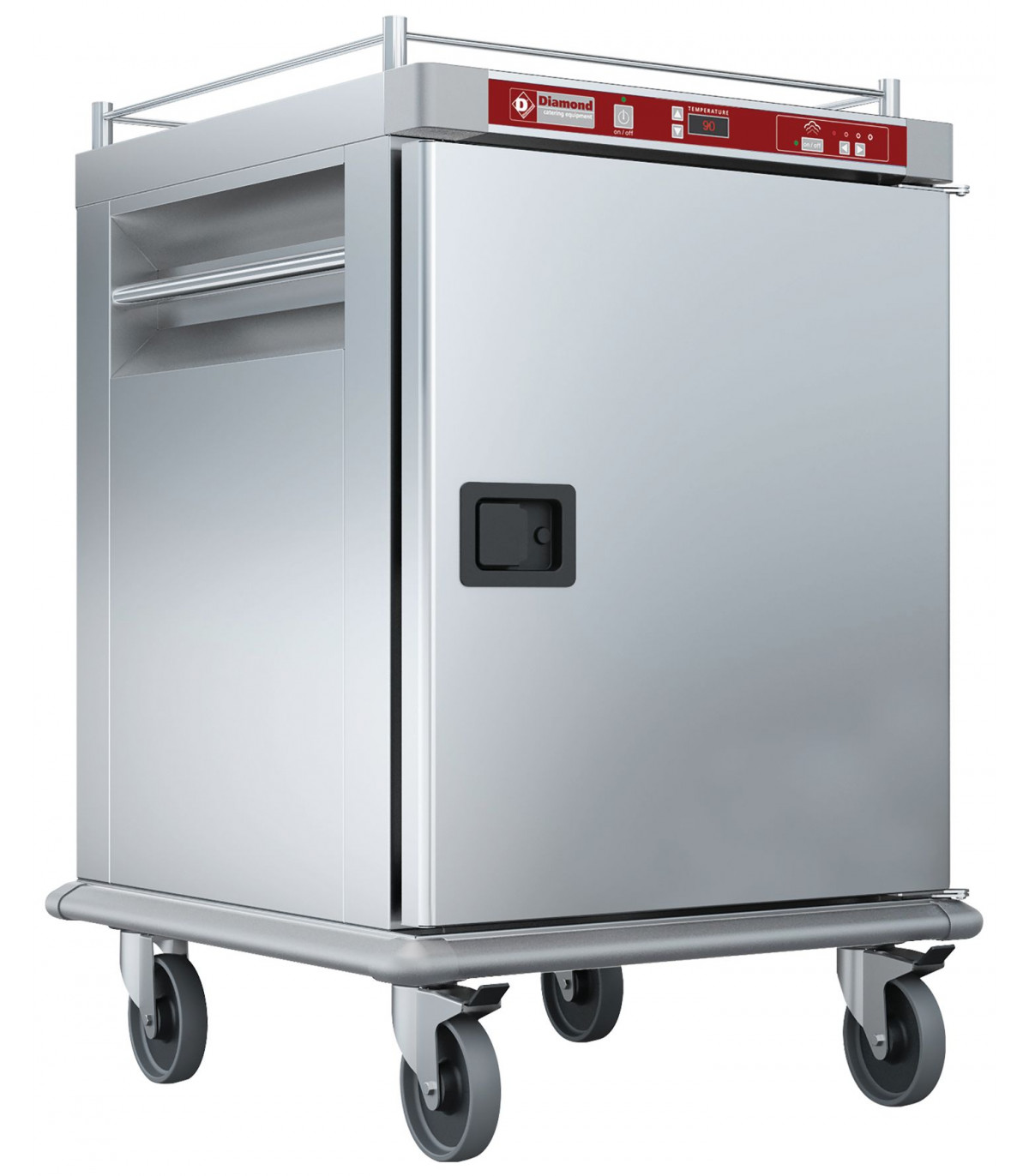 CHARIOT CHAUFFANT POUR REPAS AVEC HUMIDIFICATION CONTROLEE 10GN2/1 DIAMOND dans BOX ISOTHERMES