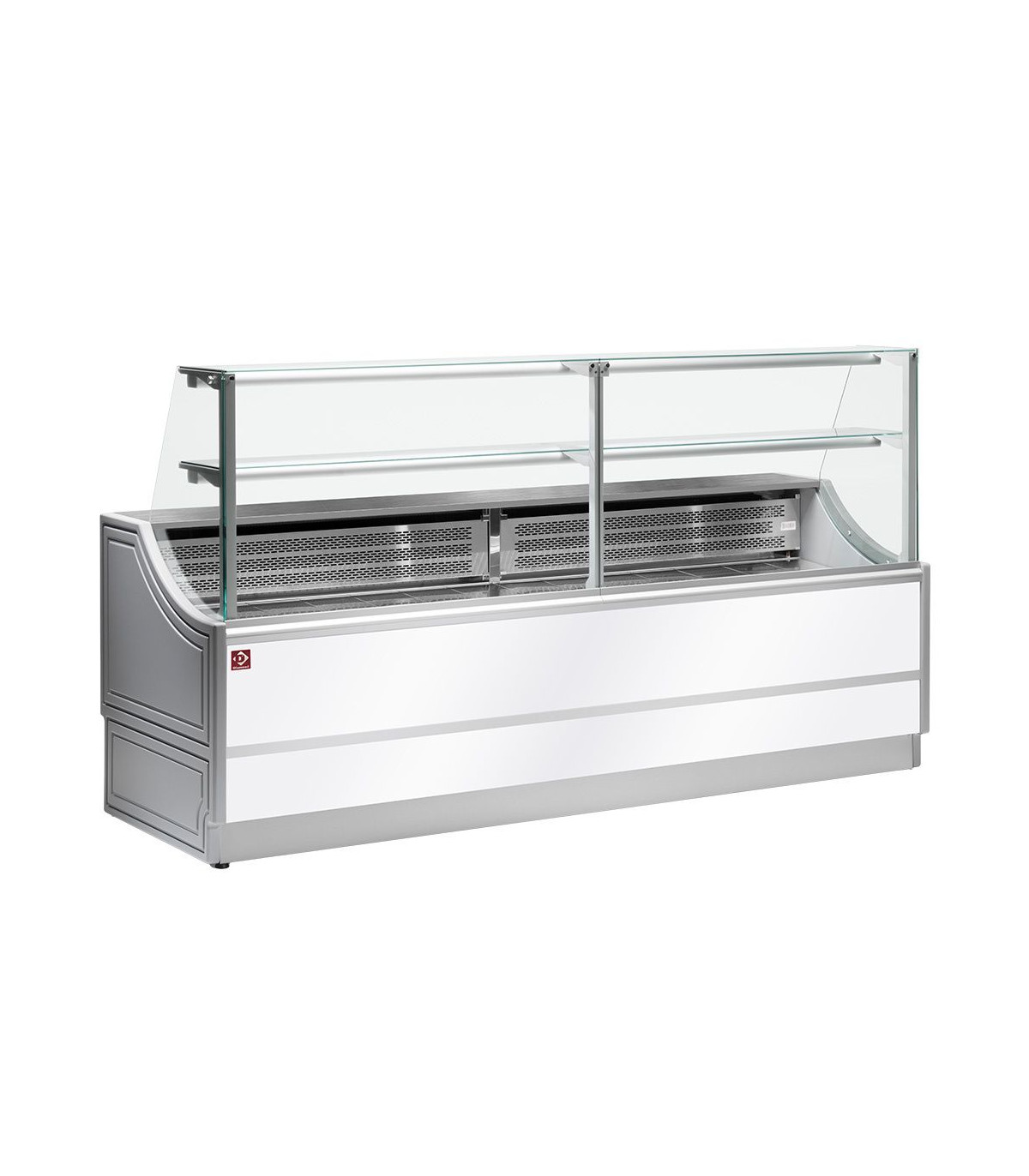 COMPTOIR-VITRINE REFRIGERE AVEC RESERVE 250CM DIAMOND OL250A2RR2BB dans COMPTOIR