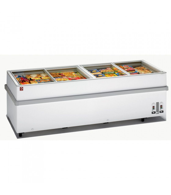 CONSERVATEUR PANORAMIQUE 2 COMPRESSEURS 2 TEMPARTURES 250CM DIAMOND dans COMPTOIR PANORAMIQUE