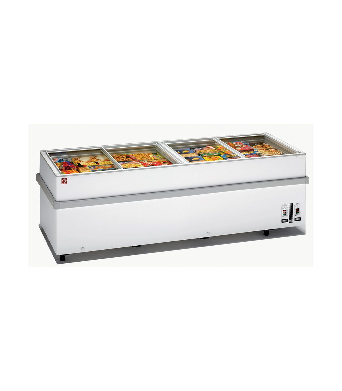 CONSERVATEUR PANORAMIQUE 2 COMPRESSEURS 2 TEMPARTURES 250CM DIAMOND dans COMPTOIR PANORAMIQUE