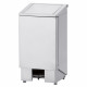 POUBELLE INOX A PEDALE COUVERCLE+VERIN 120LT DIAMOND