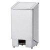 POUBELLE INOX A PEDALE COUVERCLE+VERIN 120LT DIAMOND dans POUBELLES