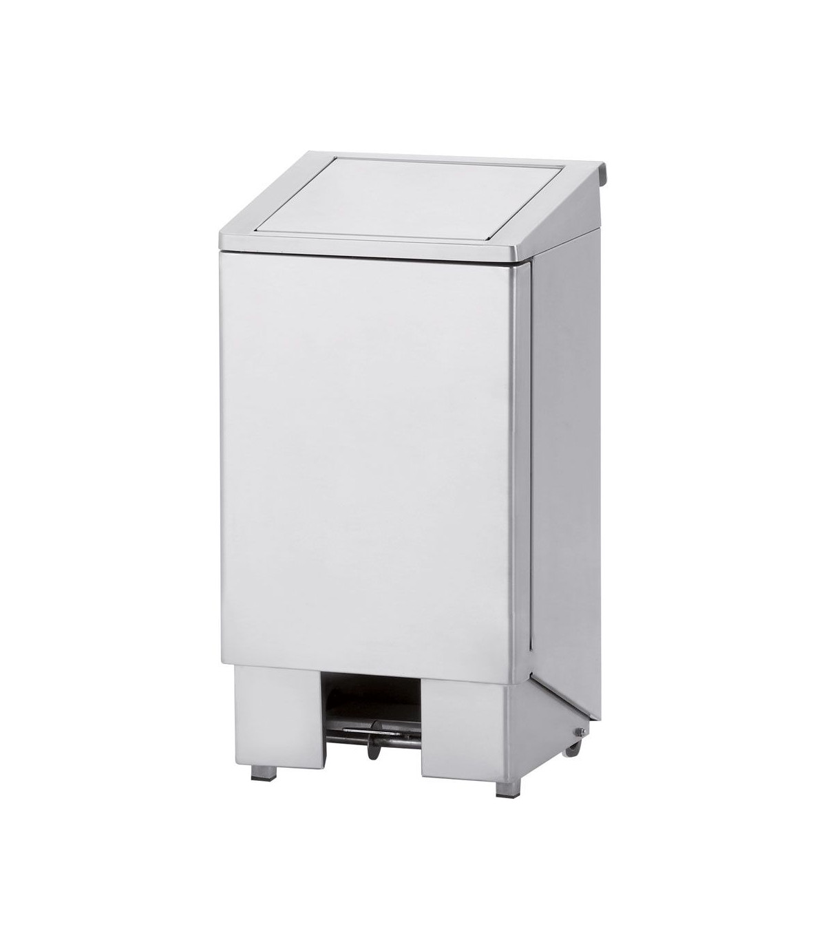 POUBELLE INOX A PEDALE COUVERCLE+VERIN 120LT DIAMOND dans POUBELLES