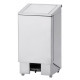 POUBELLE INOX A PEDALE COUVERCLE+VERIN 60LT DIAMOND