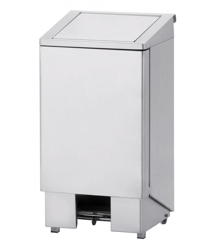 POUBELLE INOX A PEDALE COUVERCLE+VERIN 60LT DIAMOND dans POUBELLES