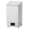 POUBELLE INOX A PEDALE COUVERCLE+VERIN 60LT DIAMOND dans POUBELLES