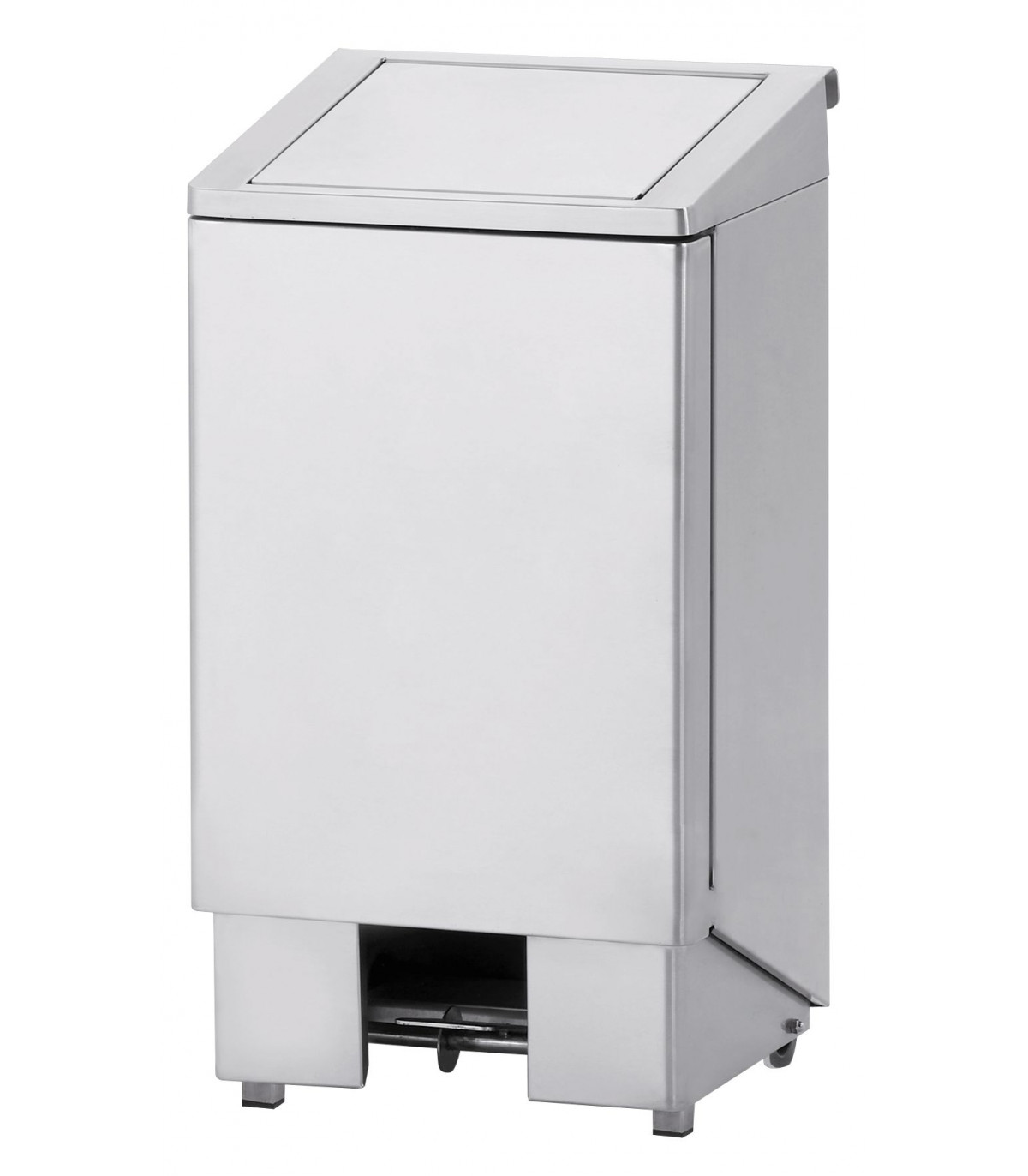 POUBELLE INOX A PEDALE COUVERCLE+VERIN 60LT DIAMOND dans POUBELLES