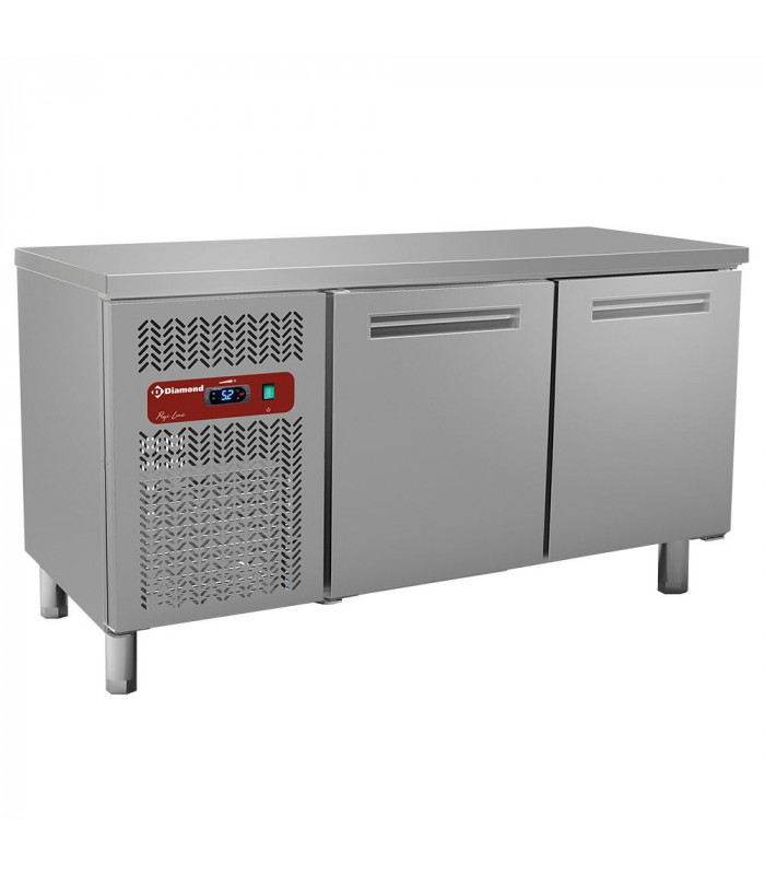 TABLE FRIGORIFIQUE VENTILEE 2 PORTES 0° +8°C P600 DIAMOND dans TABLES REFRIGEREES