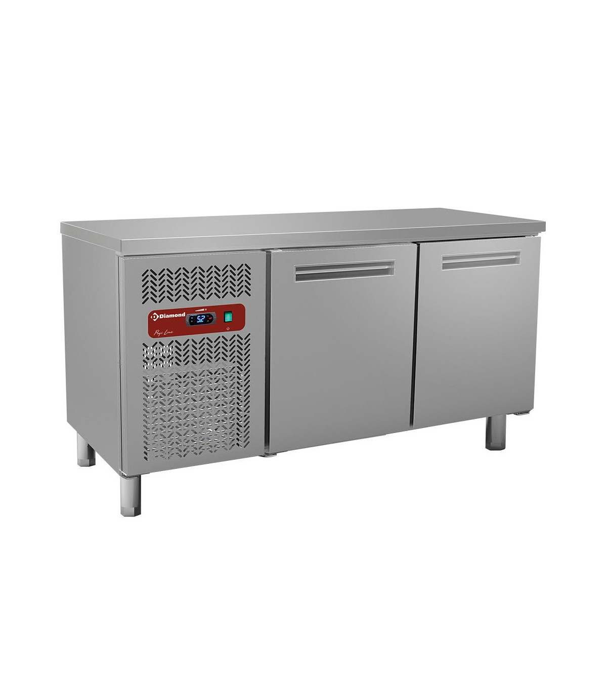 TABLE FRIGORIFIQUE VENTILEE 2 PORTES  0° +8°C P600 DIAMOND dans TABLES REFRIGEREES