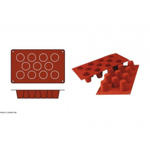 MOULE EN SILICONE GN1/3 20 PORTIONS SF025 FINANCIERS SILICON FLEX dans MOULES PATISSERIES