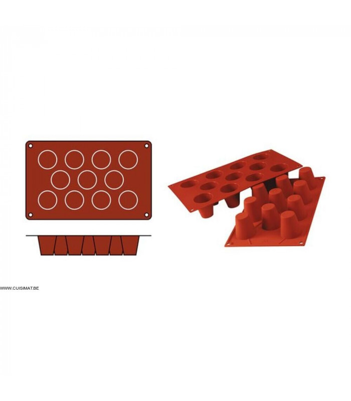 MOULE EN SILICONE GN1/3 BABA MEDIUM SF020 MEDIUM BABA SILICON FLEX dans MOULES PATISSERIES