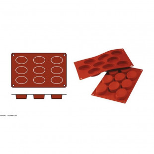 MOULE EN SILICONE GN1/3 20 PORTIONS SF025 FINANCIERS SILICON FLEX dans MOULES PATISSERIES