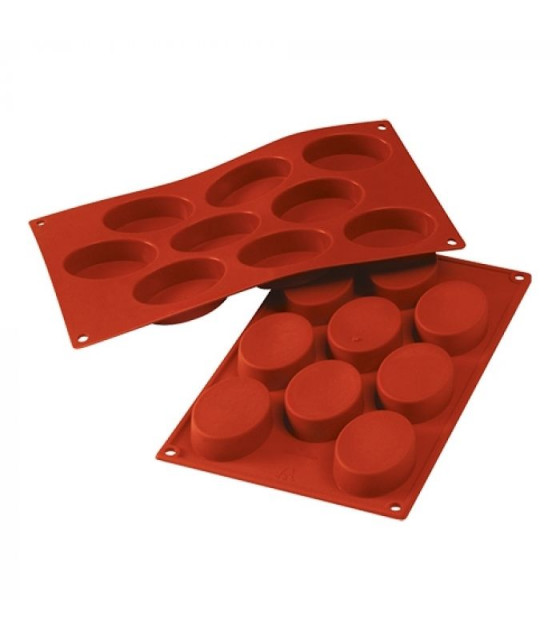 MOULE EN SILICONE GN1/3 MEDIUM OVALE SF018 MEDIUM OVALI SILICON FLEX dans MOULES PATISSERIES