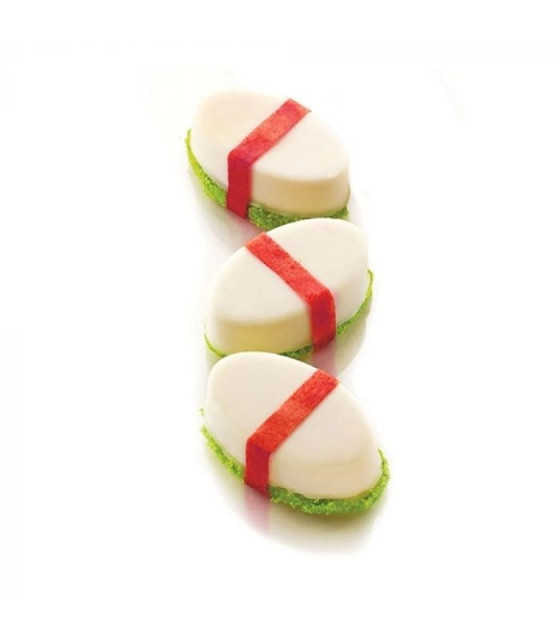 MOULE EN SILICONE GN1/3 MEDIUM OVALE SF018 MEDIUM OVALI SILICON FLEX dans MOULES PATISSERIES