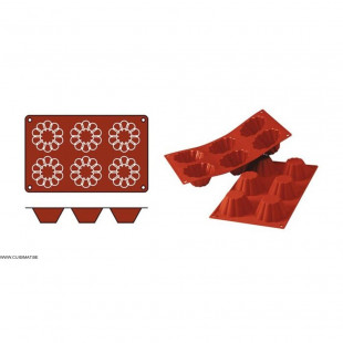 MOULE EN SILICONE GN1/3 20 PORTIONS SF025 FINANCIERS SILICON FLEX dans MOULES PATISSERIES
