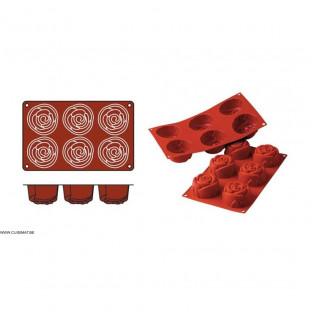 MOULE EN SILICONE GN1/3 20 PORTIONS SF025 FINANCIERS SILICON FLEX dans MOULES PATISSERIES