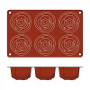 MOULE EN SILICONE GN1/3 ROSE SF077 ROSE SILICON FLEX dans MOULES PATISSERIES