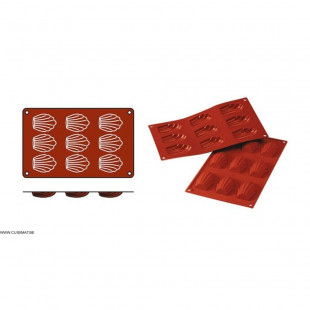 MOULE EN SILICONE GN1/3 20 PORTIONS SF025 FINANCIERS SILICON FLEX dans MOULES PATISSERIES