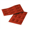 MOULE EN SILICONE GN1/3 9 PORTIONS MADELEINE SILICON FLEX dans MOULES PATISSERIES