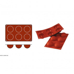 MOULE EN SILICONE GN1/3 20 PORTIONS SF025 FINANCIERS SILICON FLEX dans MOULES PATISSERIES