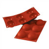 MOULE EN SILICONE GN1/3 6 PORTIONS SEMISFERA SILICON FLEX dans MOULES PATISSERIES