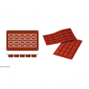 MOULE EN SILICONE GN1/3 20 PORTIONS SF025 FINANCIERS SILICON FLEX dans MOULES PATISSERIES