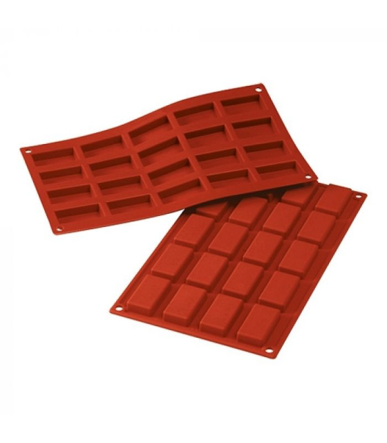 MOULE EN SILICONE GN1/3 20 PORTIONS SF025 FINANCIERS SILICON FLEX dans MOULES PATISSERIES