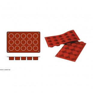 MOULE EN SILICONE GN1/3 15 PORTIONS SF027 PETIT FOUR SILICON FLEX dans MOULES PATISSERIES