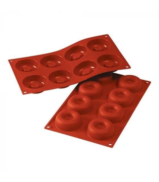 MOULE EN SILICONE GN1/3 8 PORTIONS SF011 MEDIUM SAVARIN SILICON FLEX dans MOULES PATISSERIES