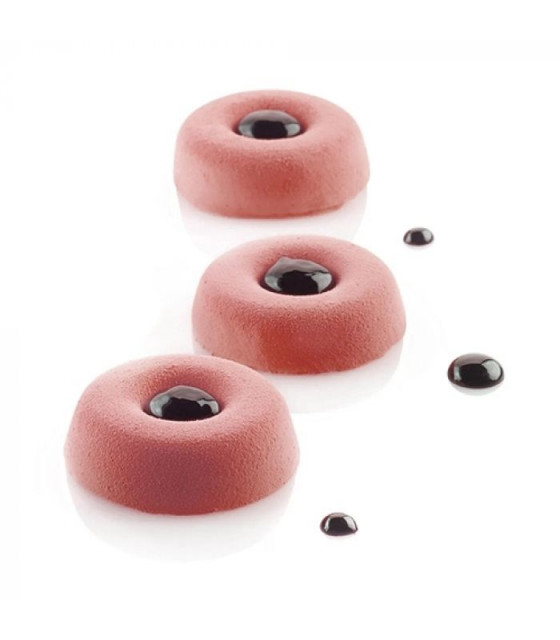 MOULE EN SILICONE GN1/3 8 PORTIONS SF011 MEDIUM SAVARIN SILICON FLEX dans MOULES PATISSERIES