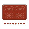 MOULE EN SILICONE GN1/3 8 PORTIONS SF011 MEDIUM SAVARIN SILICON FLEX dans MOULES PATISSERIES